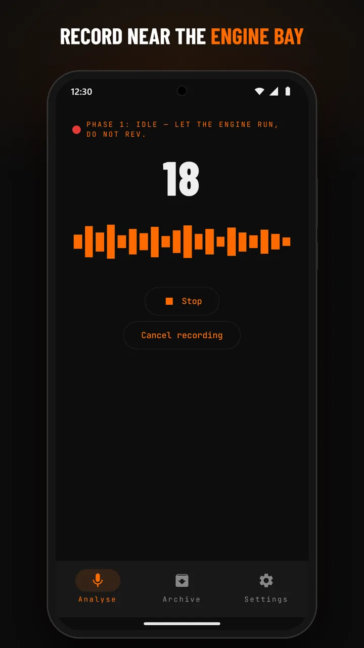 Recording screen