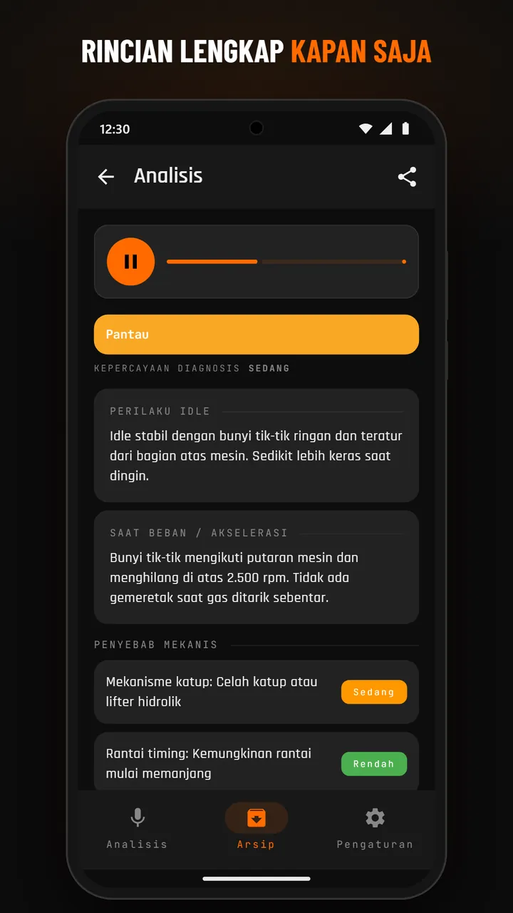 Detail arsip dengan audio